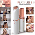 Mini lápiz labial depilador facial portátil rosa